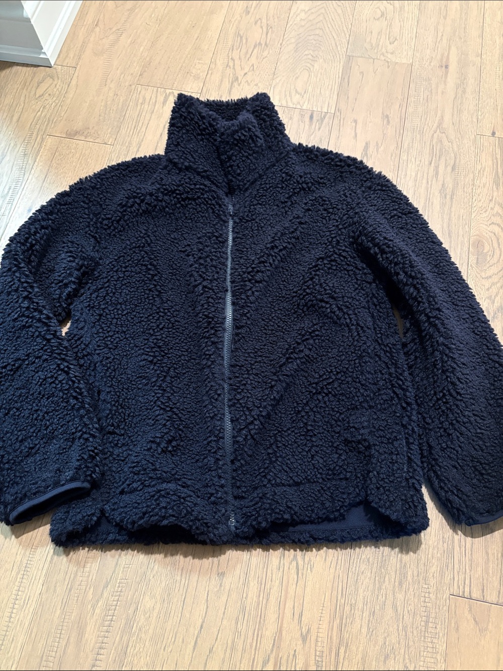 Uniqlo Navy Sherpa-Lined Jacket